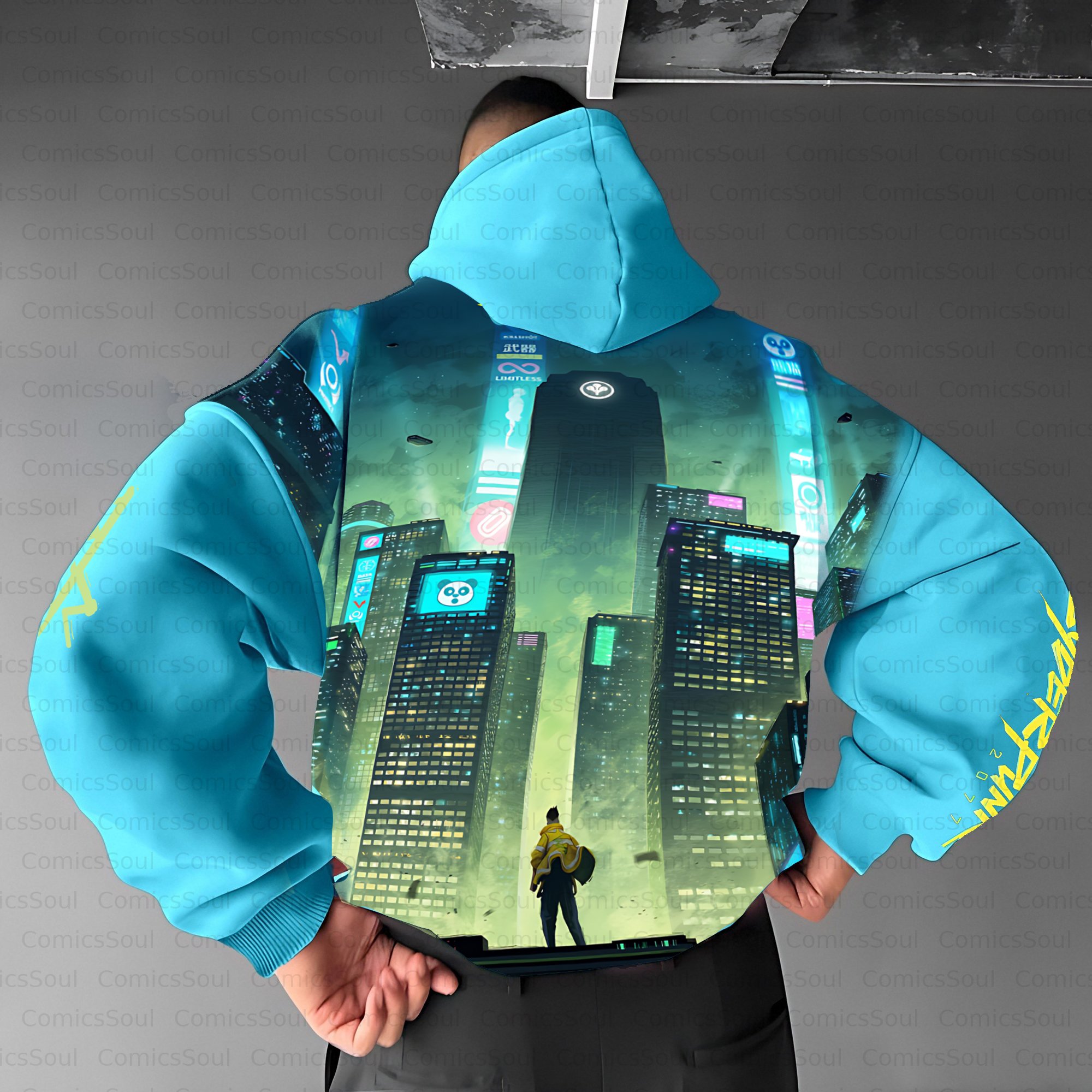 Unisex Anime Inspired Vintage Plush Hoodie