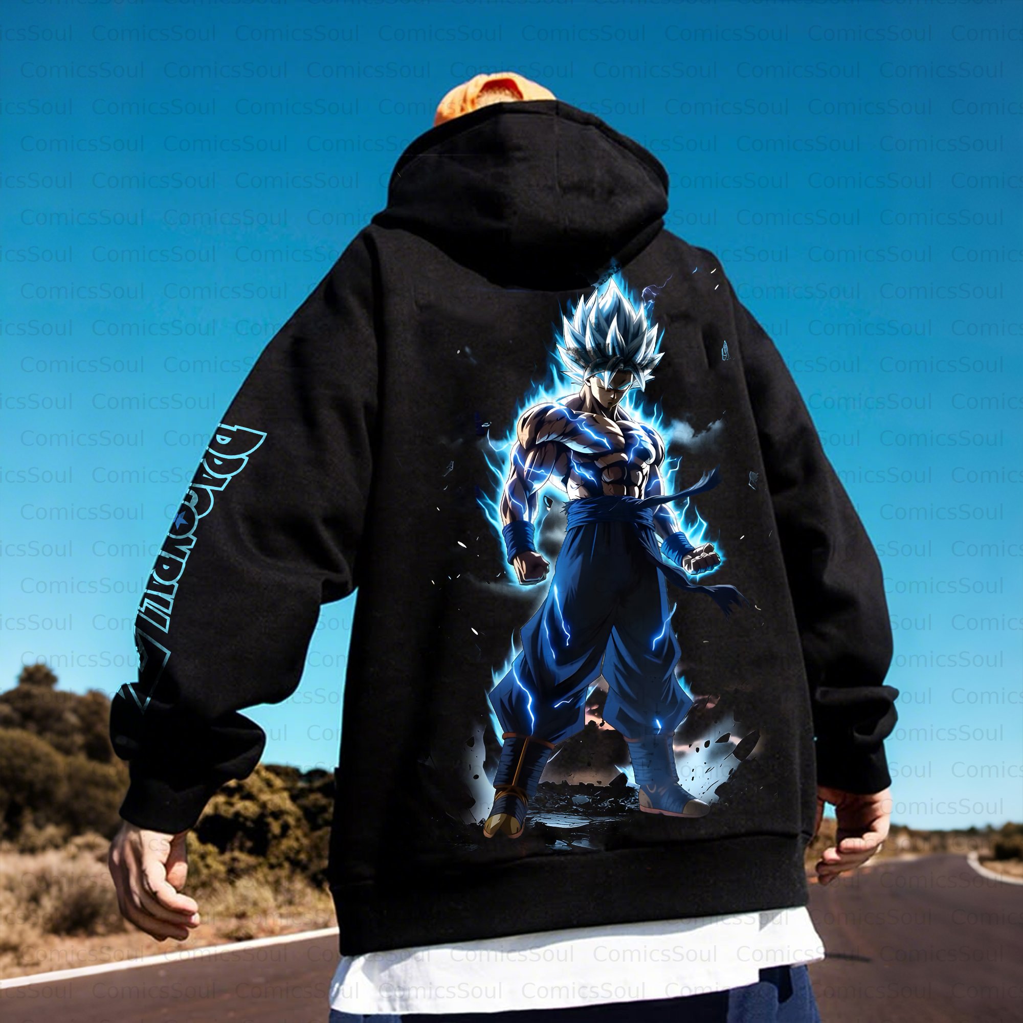 Unisex Anime Inspired Vintage Plush Hoodie