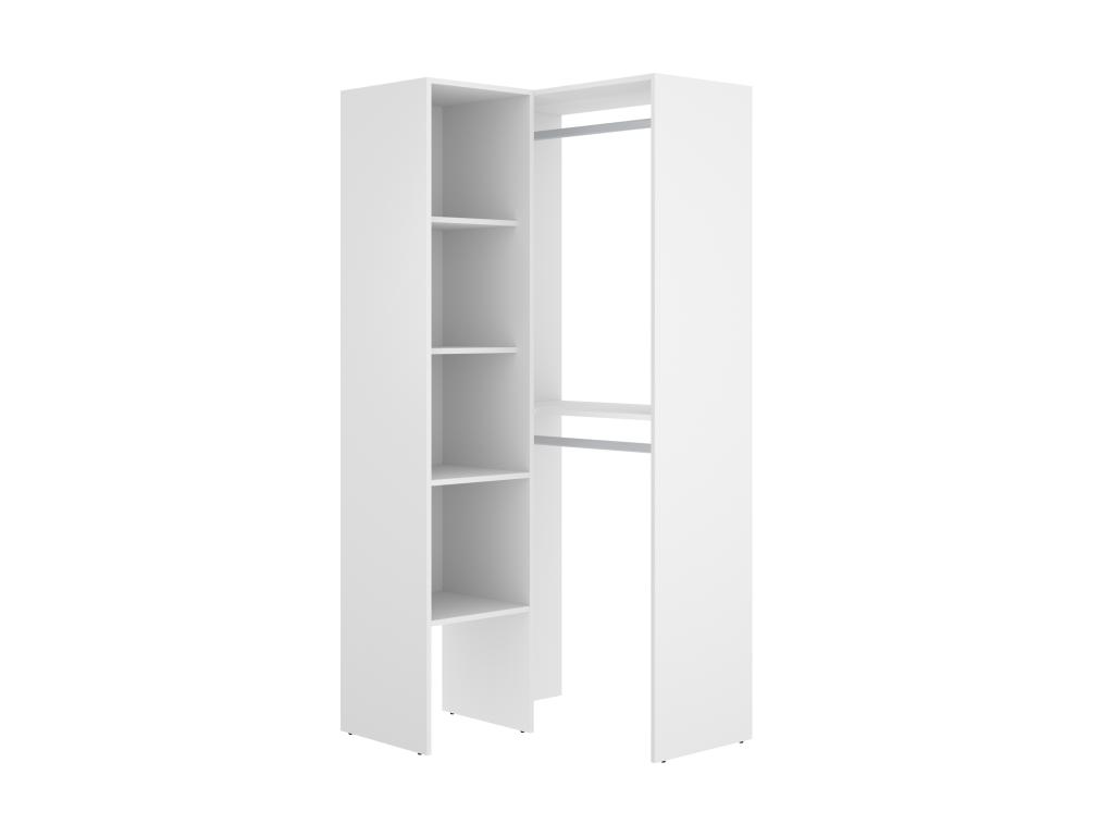 Armario esquinero 79 cm - blanco