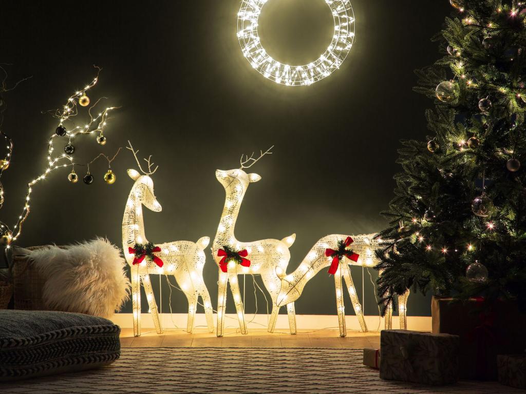 Decoración LED blanco 92 cm ANGELI