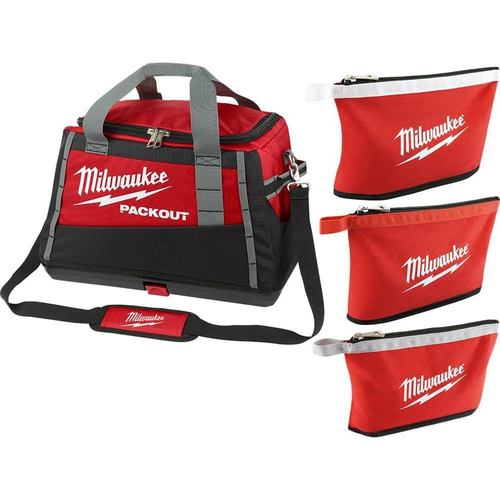 20 in. PACKOUT Tool Bag with Zipper Tool Bags in Multi-Color (3-pack)(20 in)