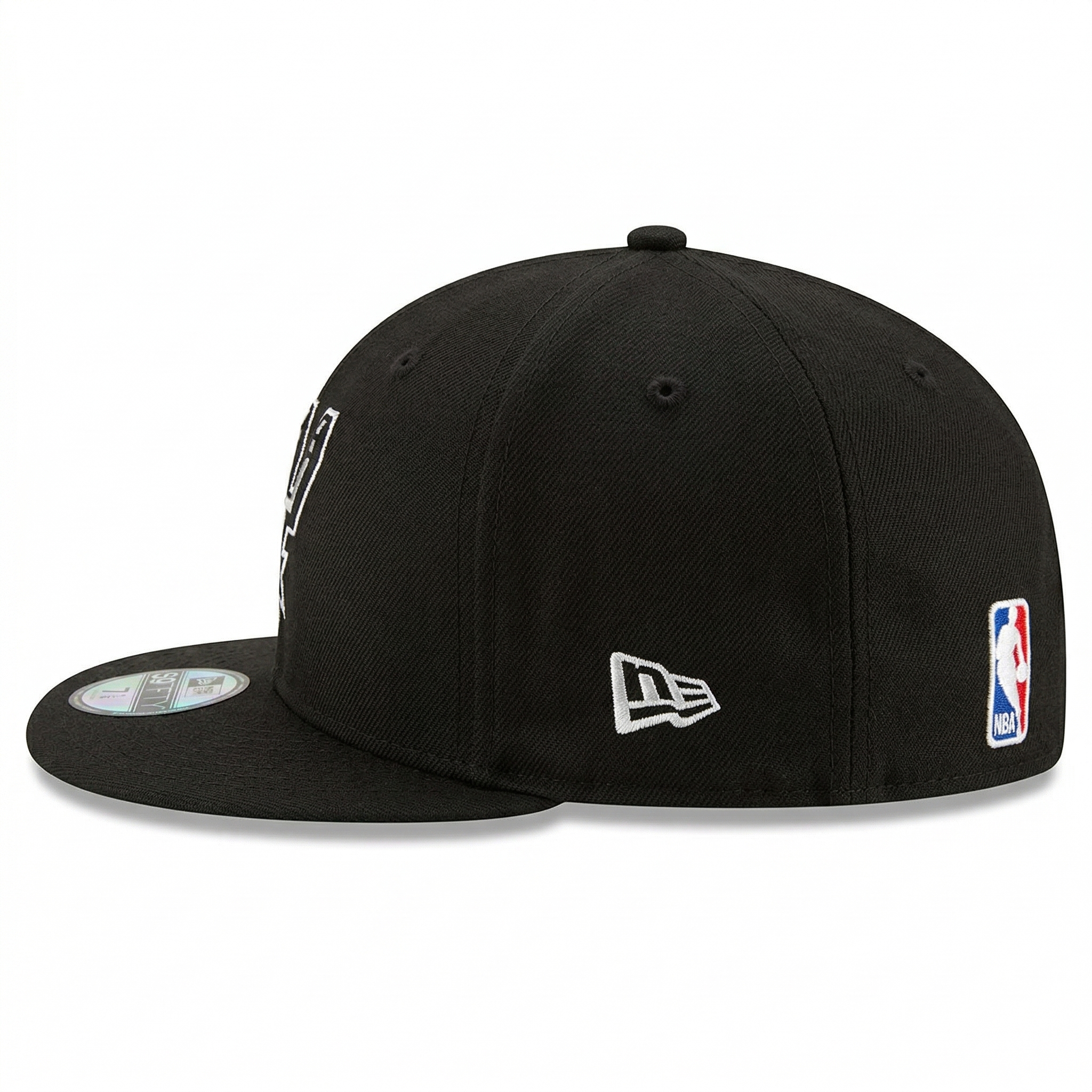 San Antonio Spurs Classic Black Snapback Hat - Adjustable Flat Bill Basketball Cap - SEVEN HATS - SEVEN HATS