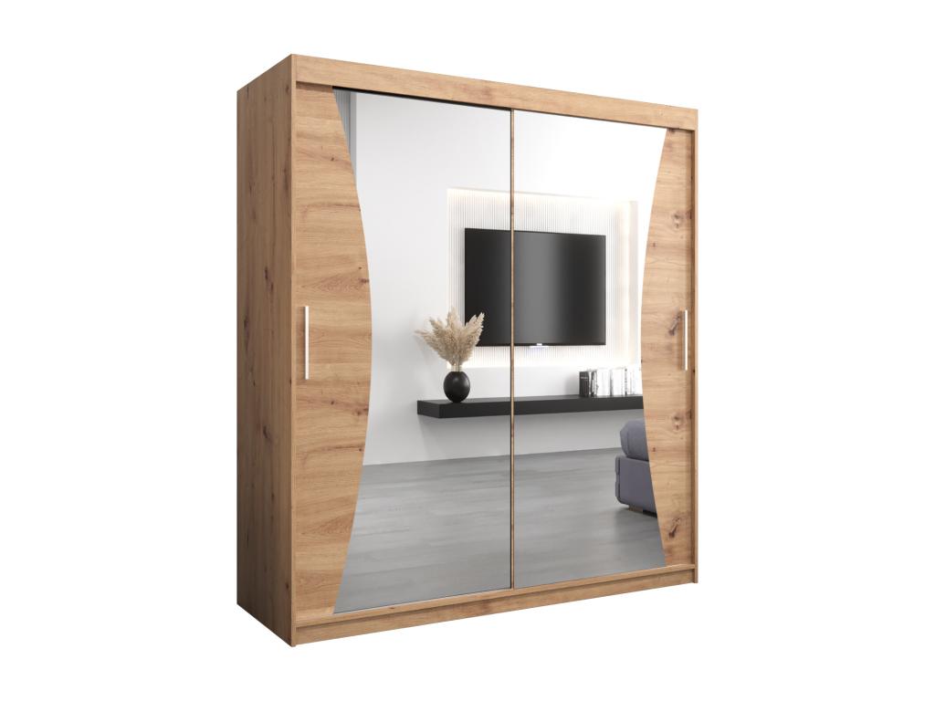 ARMARIO MONACO DE PUERTAS CORREDERAS 200/180/62 2 puertas (artisan/artisan)