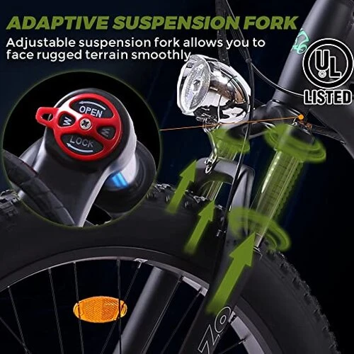 ECOTRIC Adult Electric Bike 26 x 4.0 in Fat Tires, 750W, 48V 13AH - Hammer - Image 6 ECOTRIC Adult Electric Bike 26 x 4.0 in Fat Tires, 750W, 48V 13AH - Hammer - Image 6