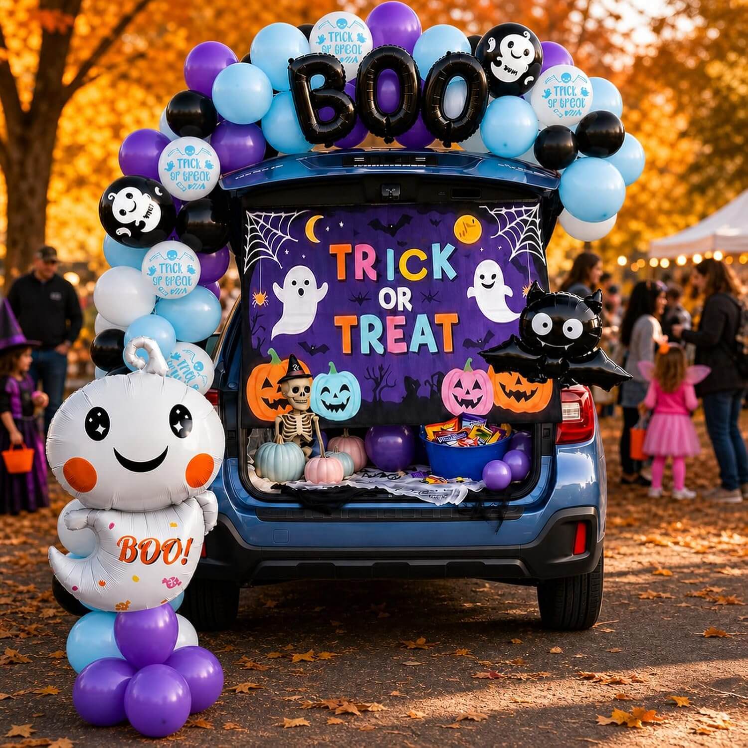 Halloween Balloon Arch and Backdrop Kit Halloween Balloon Arch and Backdrop Kit