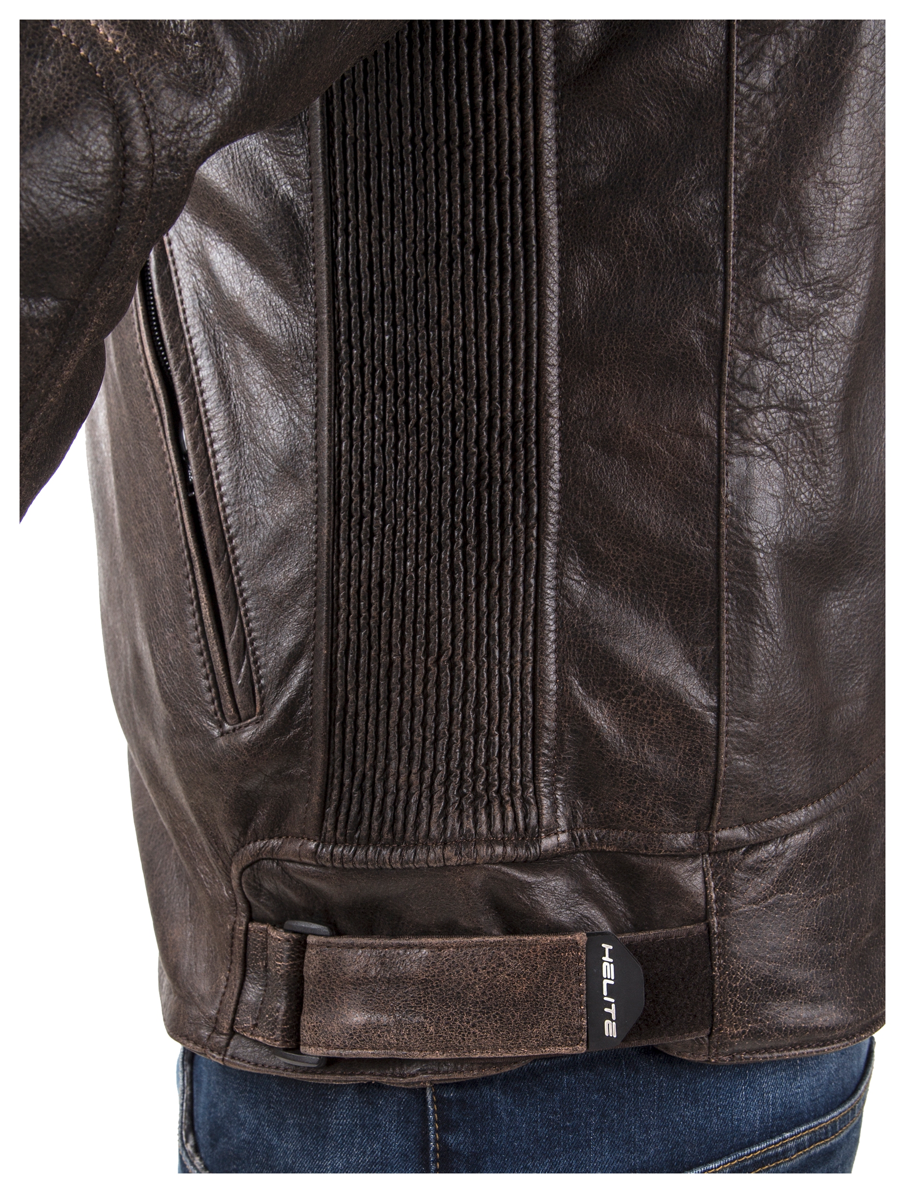 SportsBikeShop Helite Leather Airbag Jacket
