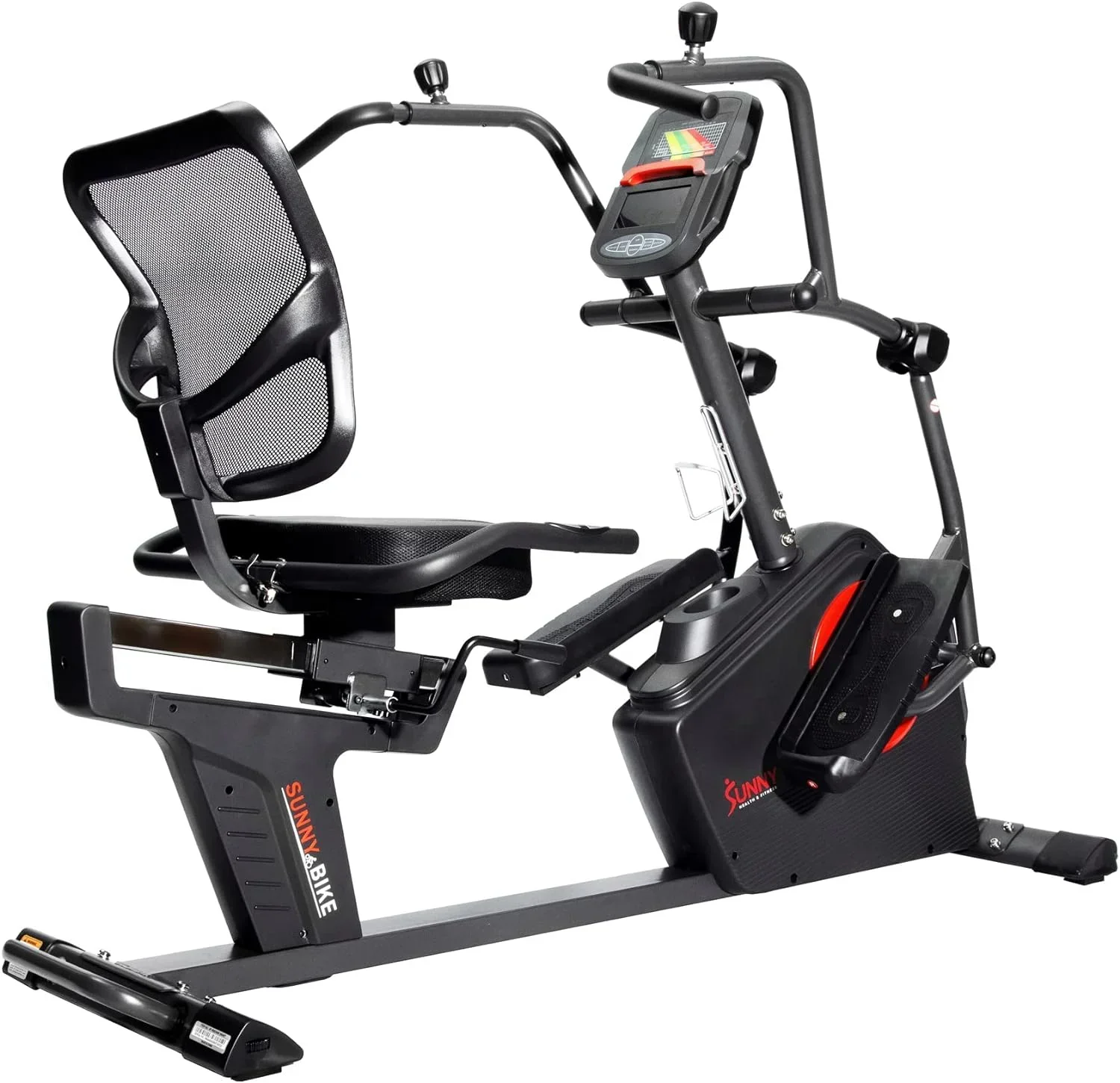 Sunny Health & Fitness Electromagnetic Recumbent Cross Trainer Elliptical Bike With Arm Exercisers - SF-RBE4886SMART - Image 7 Sunny Health & Fitness Electromagnetic Recumbent Cross Trainer Elliptical Bike With Arm Exercisers - SF-RBE4886SMART - Image 7
