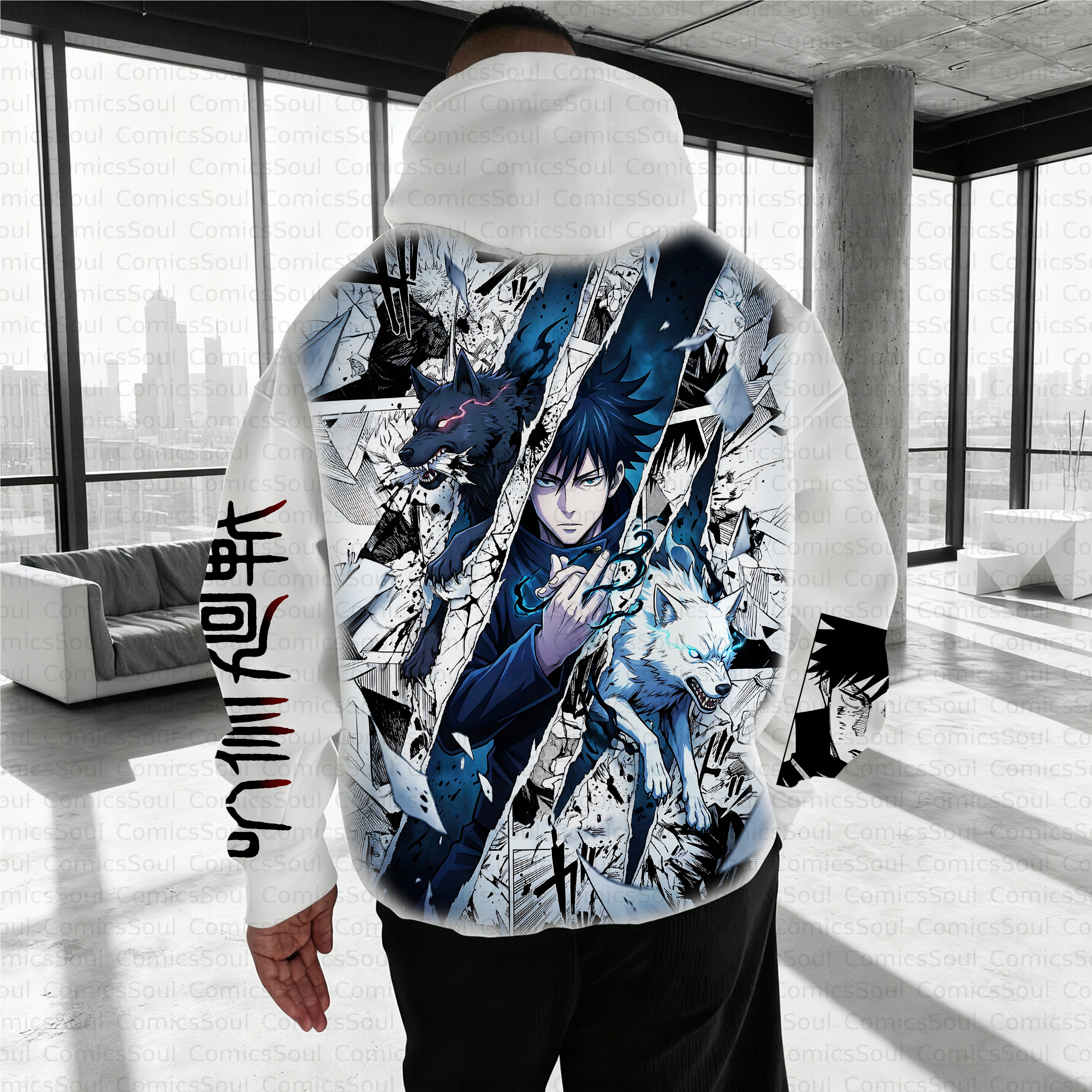 Unisex Anime Inspired Vintage Plush Hoodie