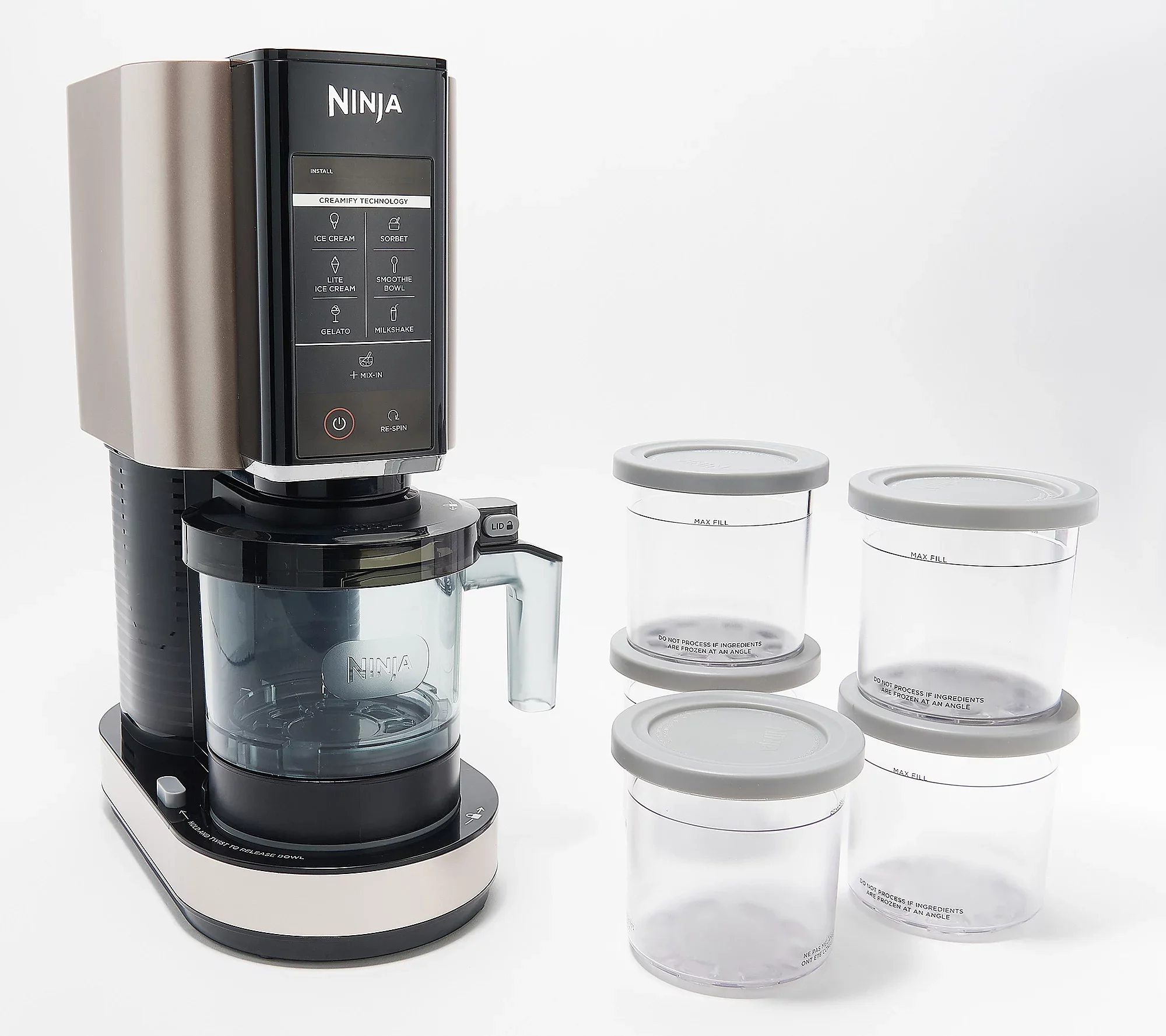 Ninja K55255 CREAMi 7-in-1 Frozen Treat Maker w/ Extra Pints - Image 3
