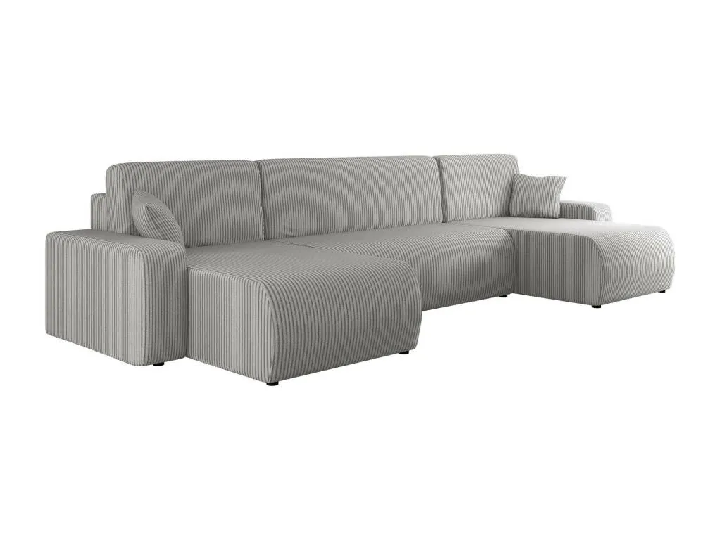 Sofá rinconero Alkifurniturees 103 Gris Función de descanso Caja de ropa de cama 312x145x82cm 39438XAFM