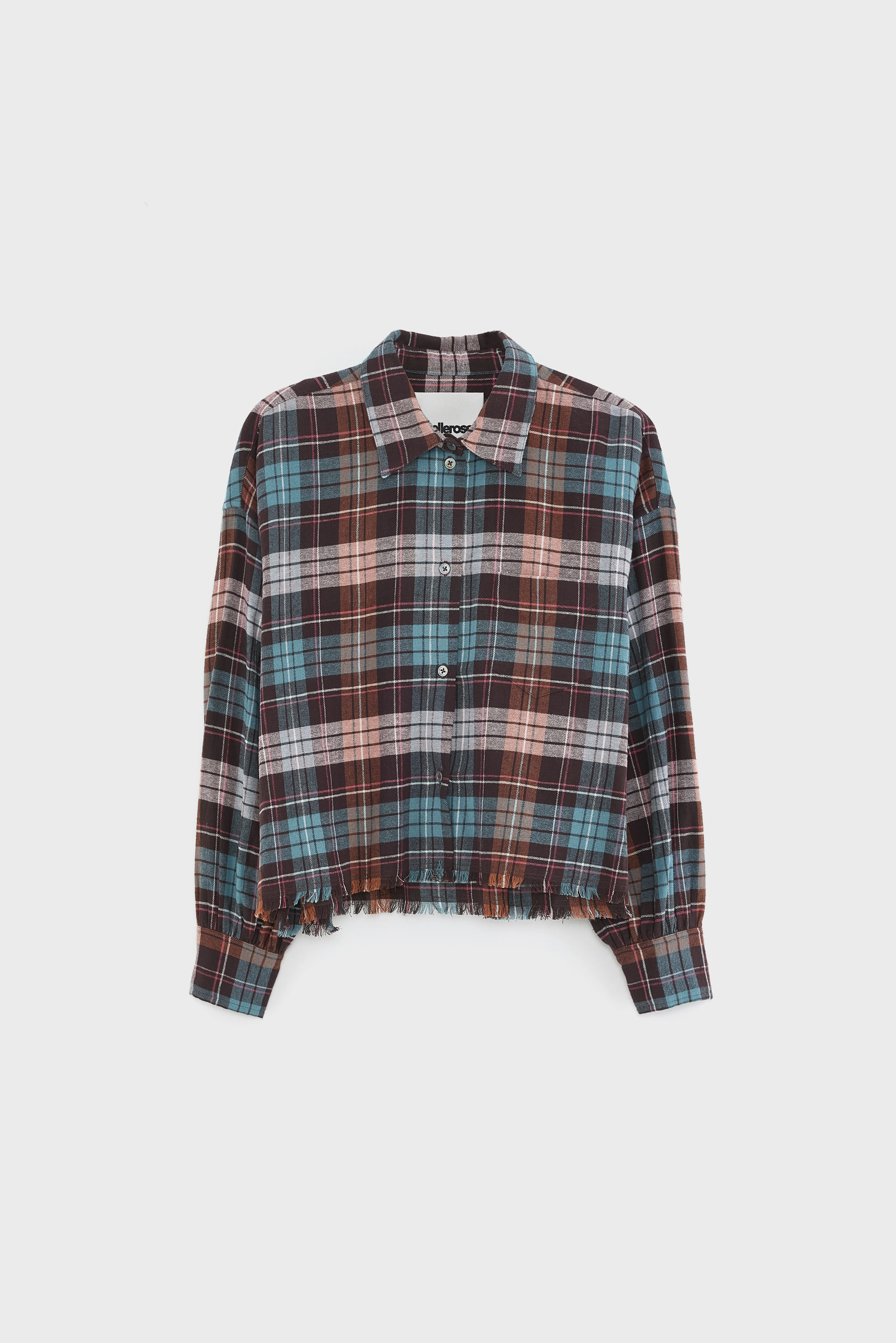 Bellerose Kraft cropped shirt (261 / W / CHECK A)