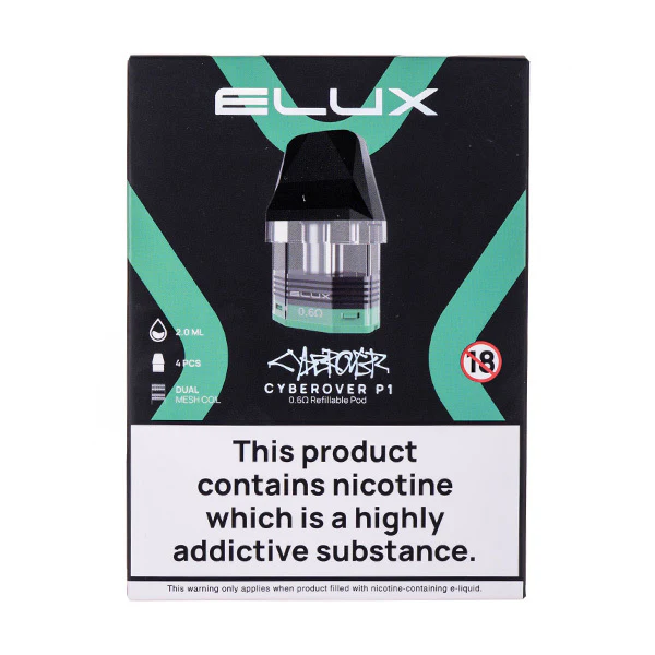 elf bar dual 10k one side not working Elux Cyberover P1 Refillable Pods