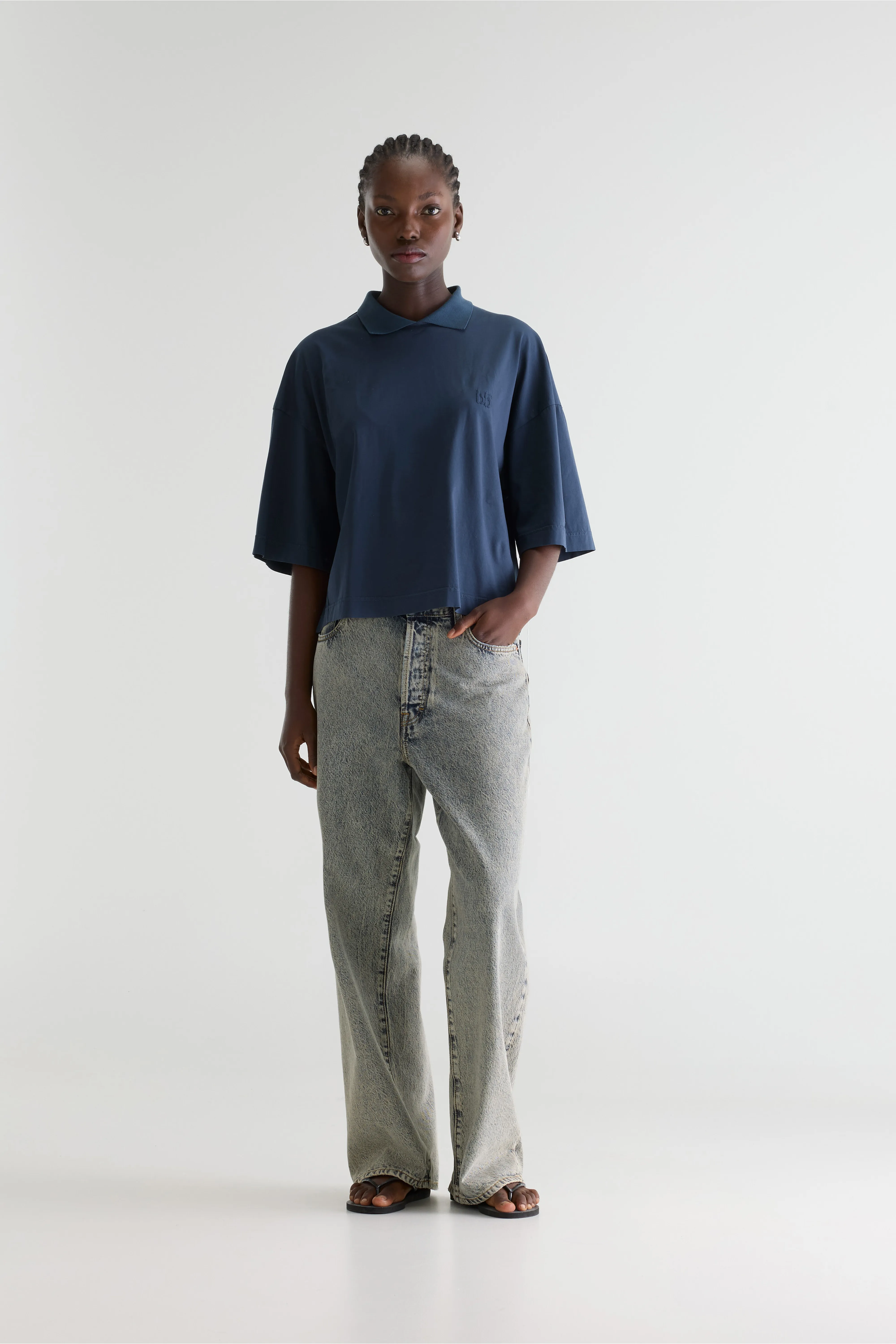 Bellerose Frey polo-collar t-shirt (261 / W / PARKER)