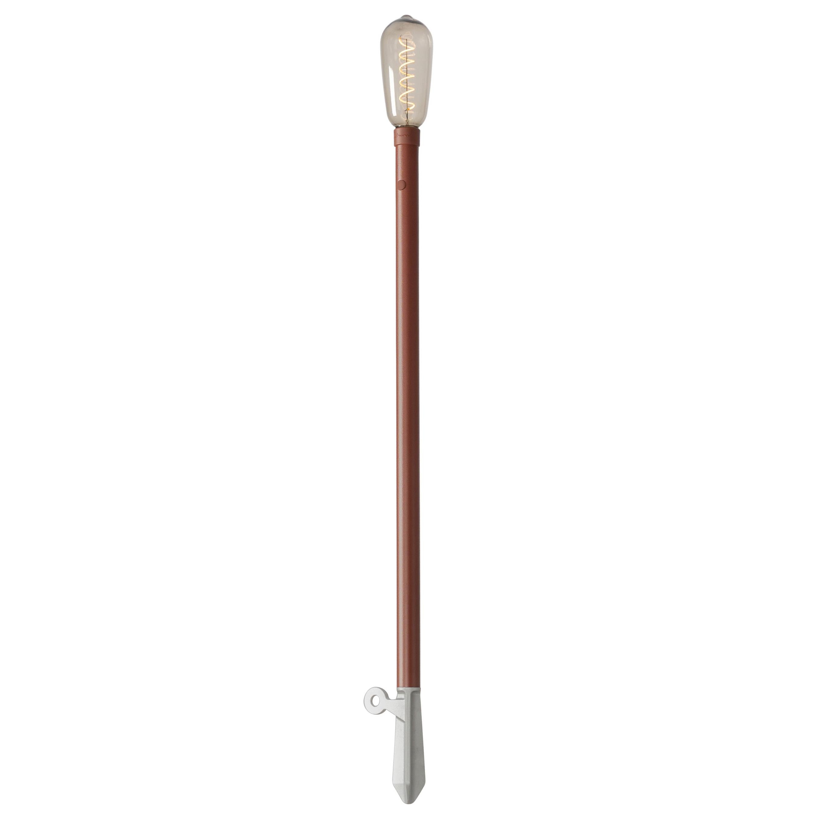 Sticklight portable vloerlamp LED oplaadbaar rood