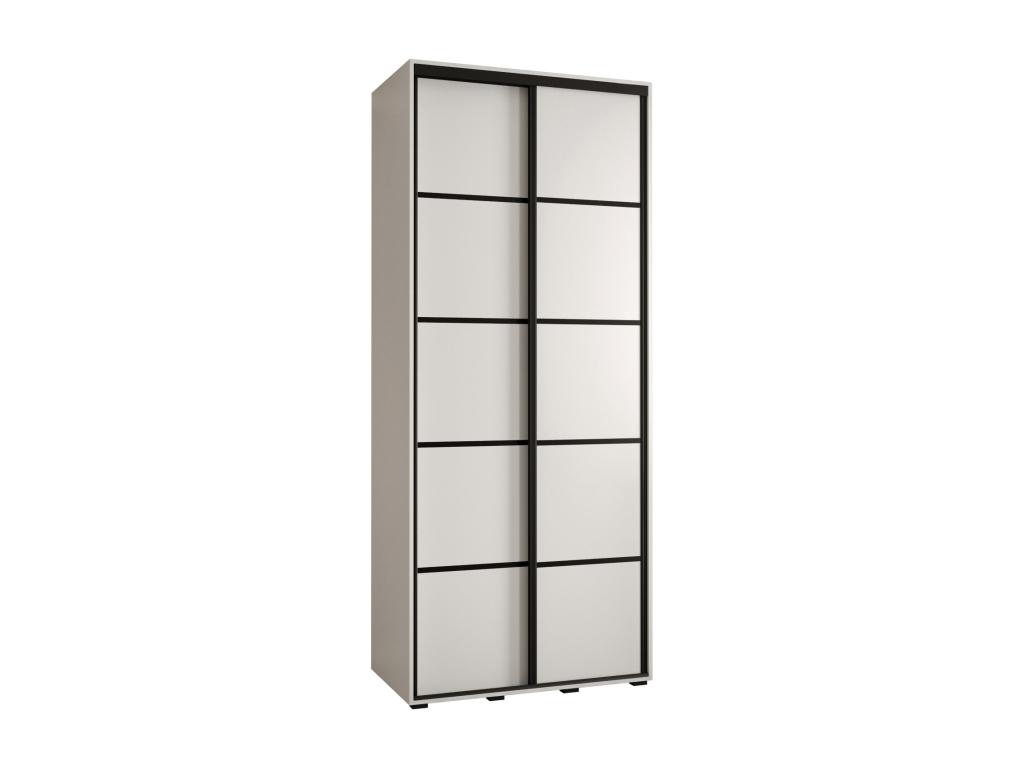 ARMARIO Habitarluz 4 DE PUERTAS CORREDERAS 235.2/100/45 2 puertas (Blanco/Blanco/Negro) FXZR69140