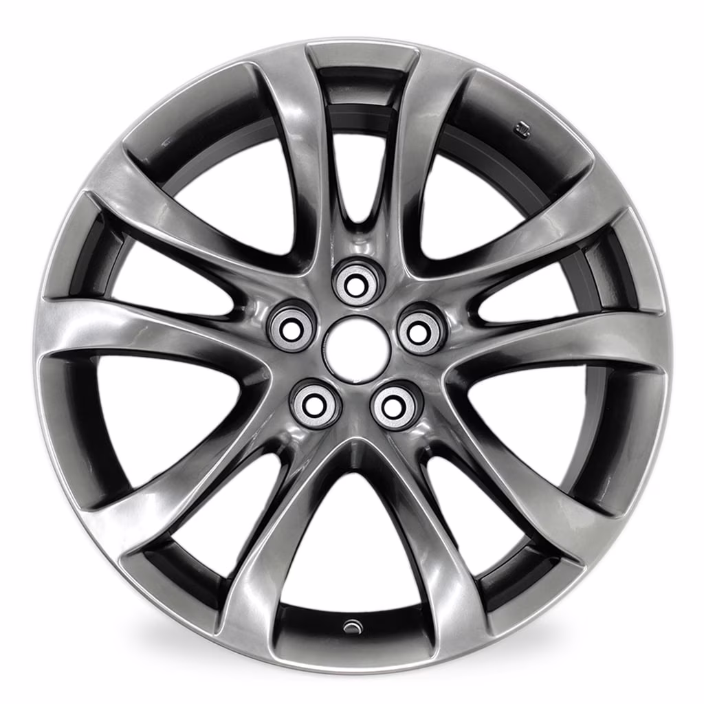 19" 19x7.5" Automotive Rim New Single Wheel for Mazda 6 2014 - 2017 Dark Hyper Silver OEM Design Replacement