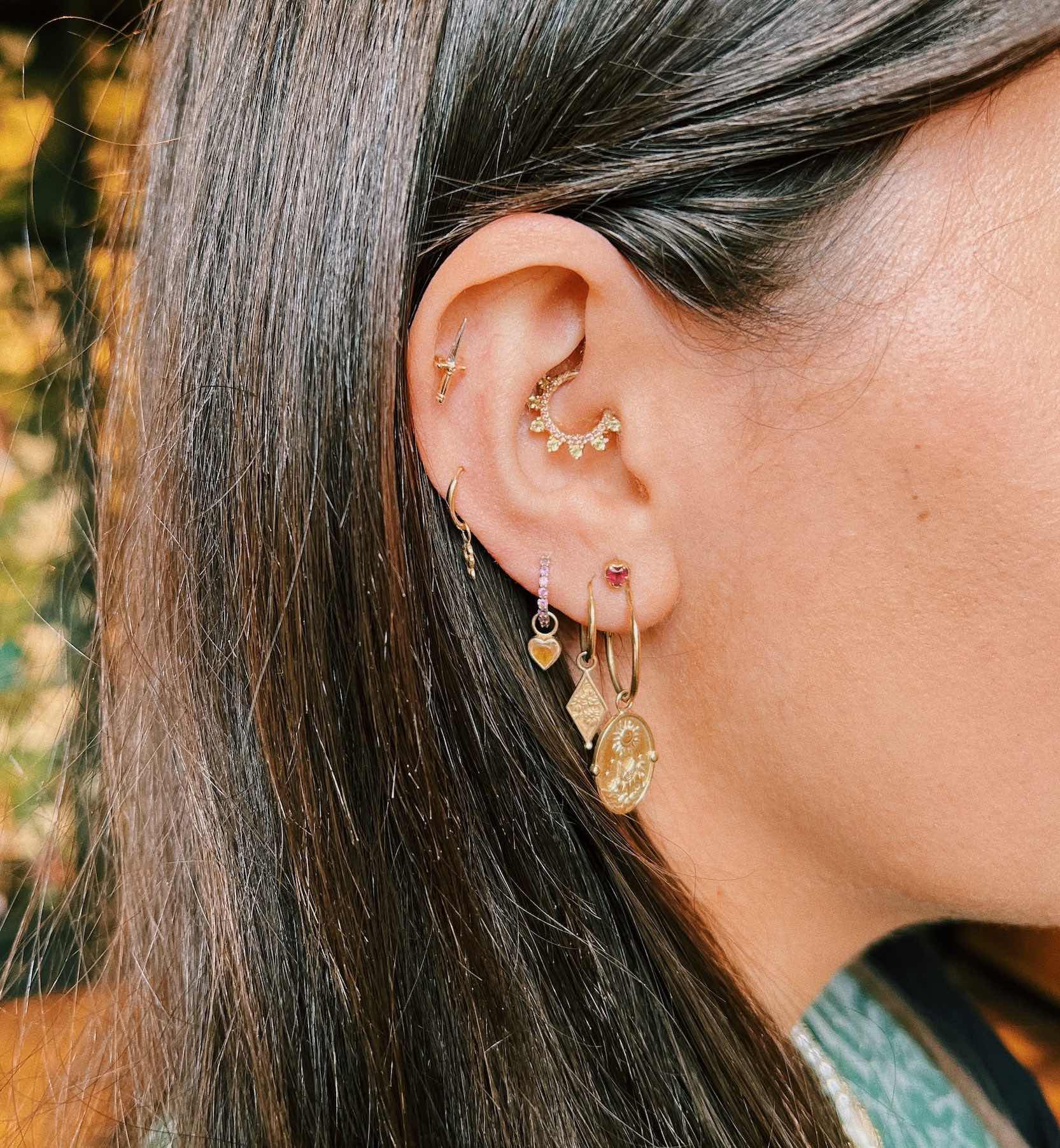 Gaia Daith Piercing 14K
