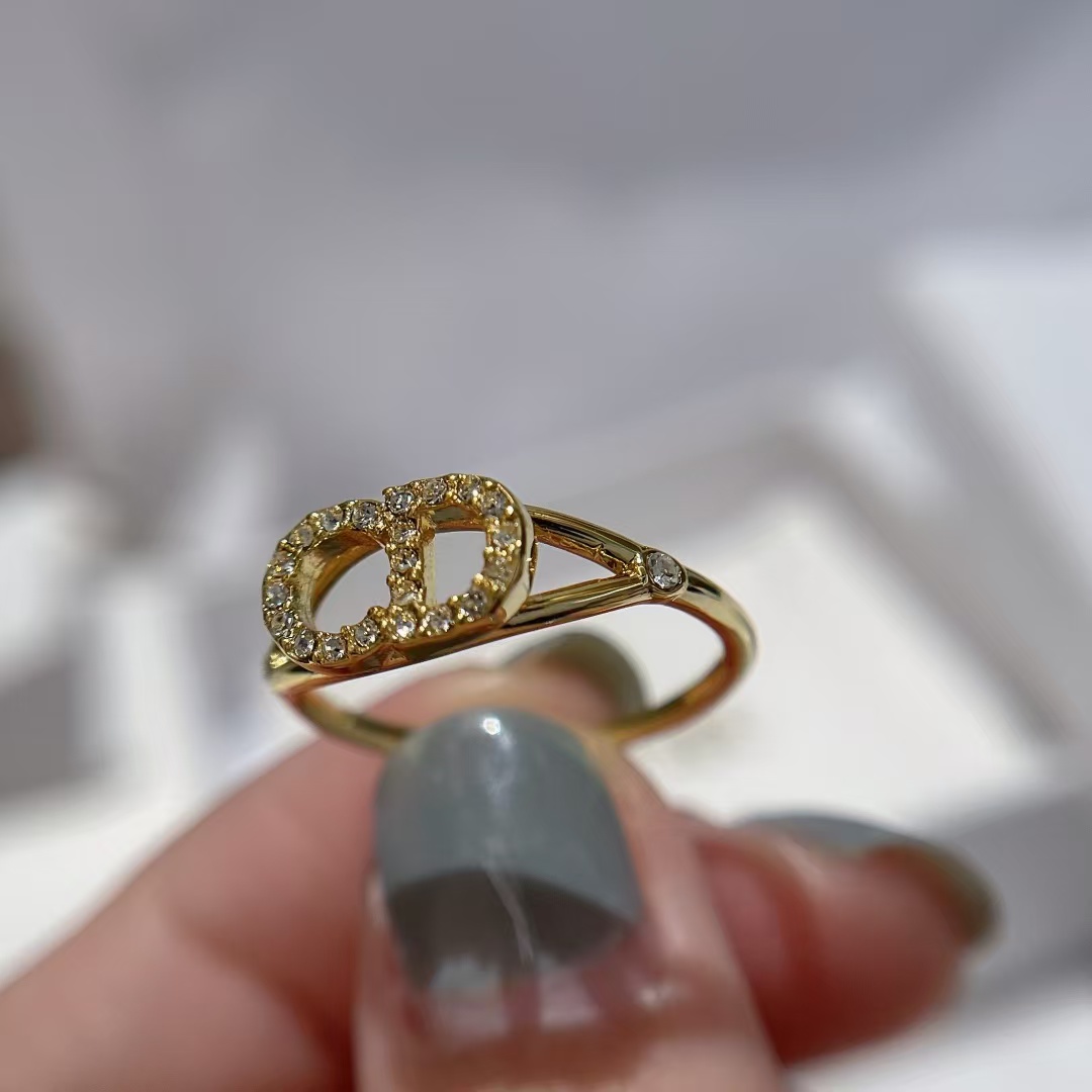 Dior CD Paved Diamond Ring - Original Replica Club