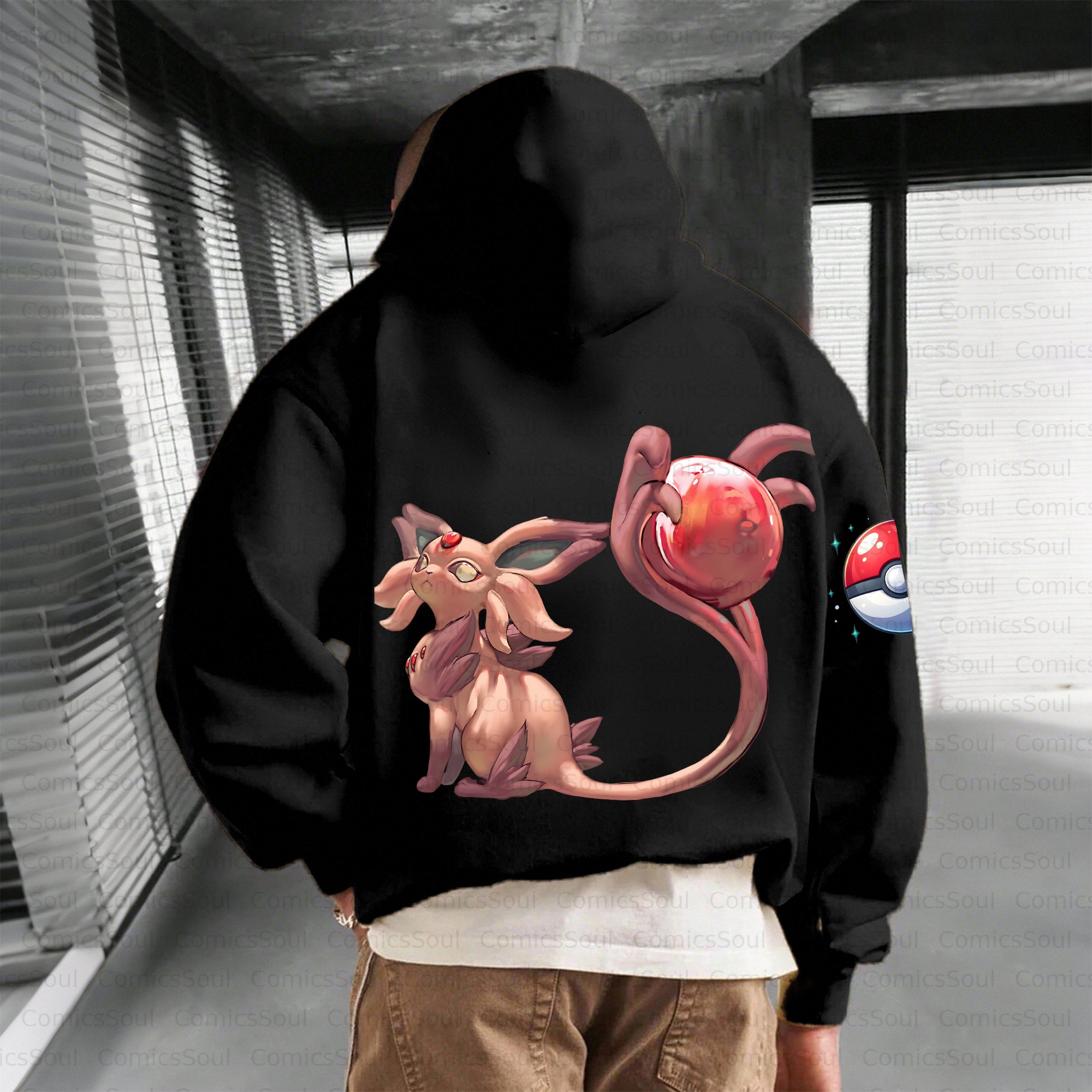 Unisex Anime Inspired Vintage Plush Hoodie