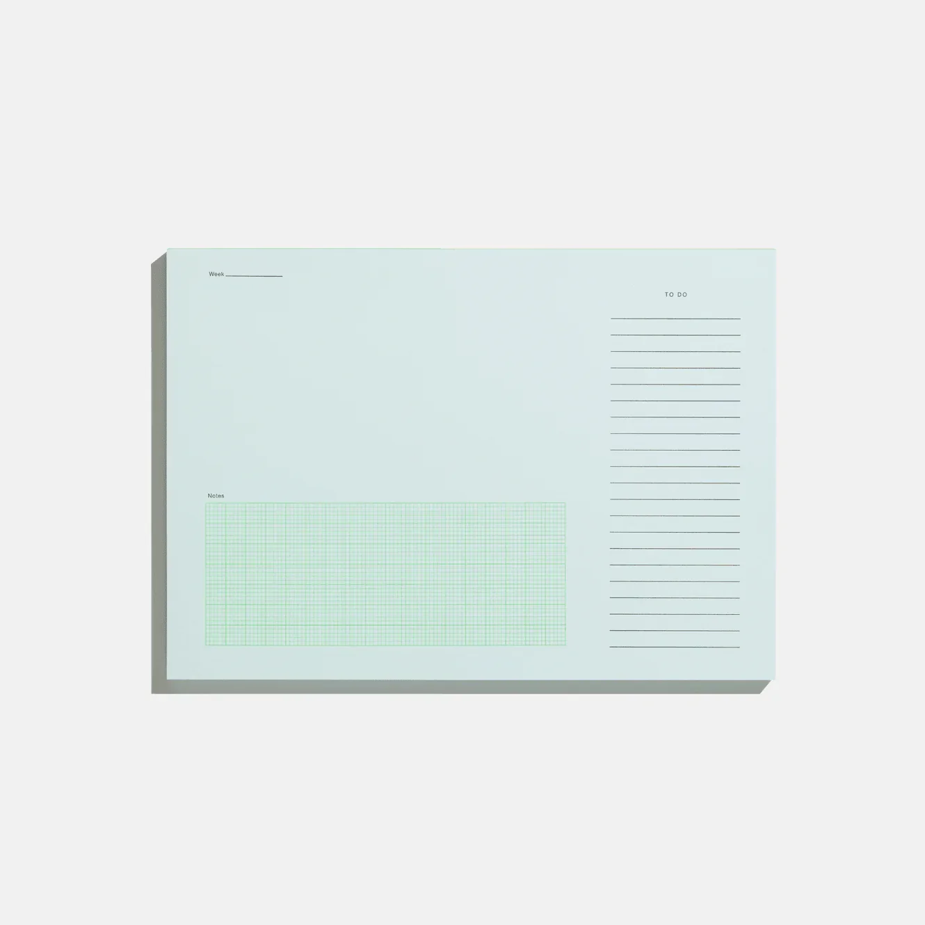 Before Breakfast Desktop Notepad Pale Blue