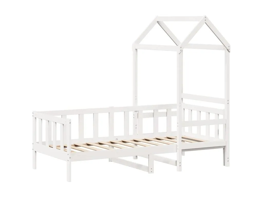 Sofá cama con techo Francomuebleses maciza de Francomuebleses blanco 90x190 cm