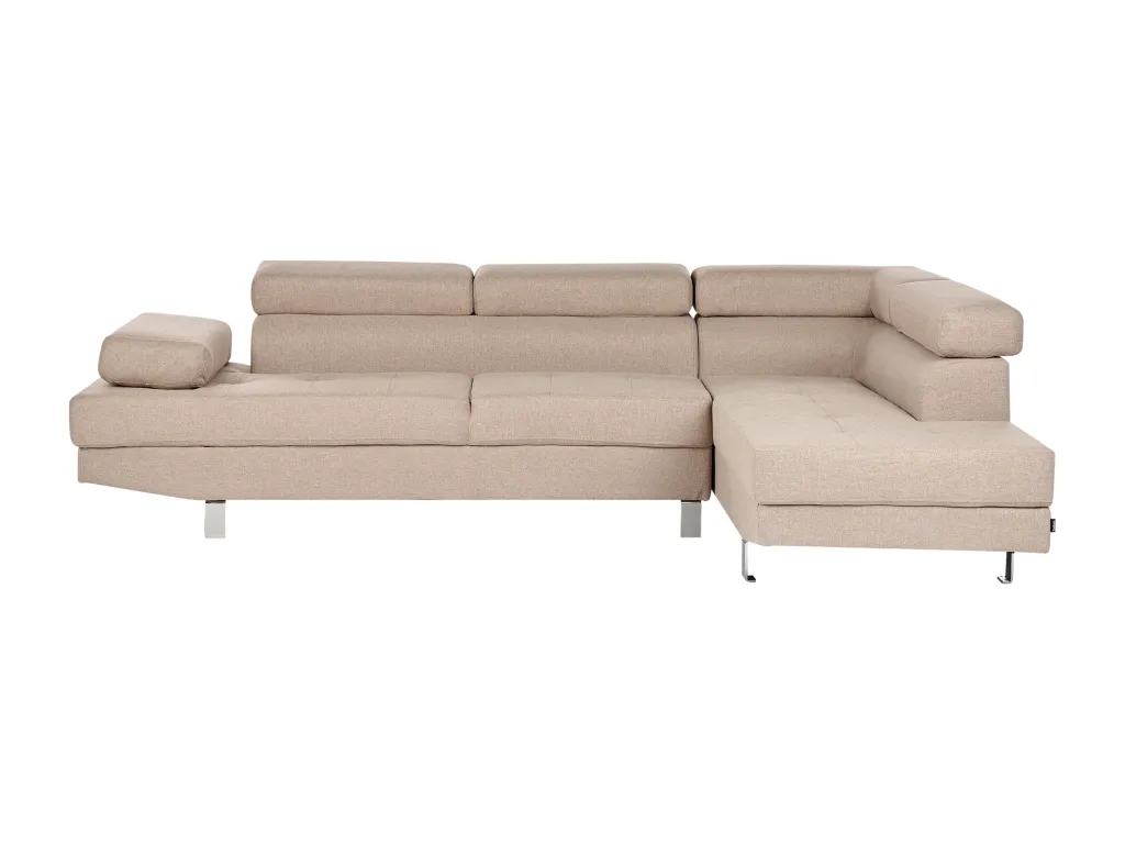 Sofá esquinero Alkifurniturees Tela Beige Izquierda OZRT63109