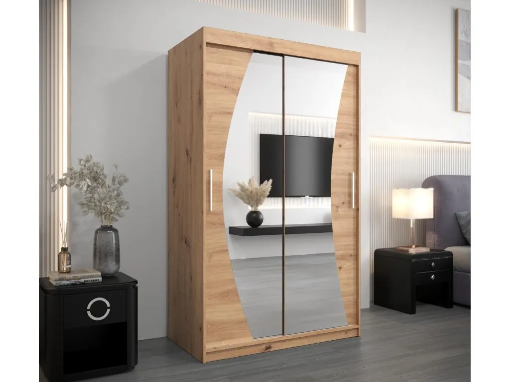 Armario Mobtrendy de puertas correderas 200/120/62 2 puertas (artisan/artisan) 63958avsj