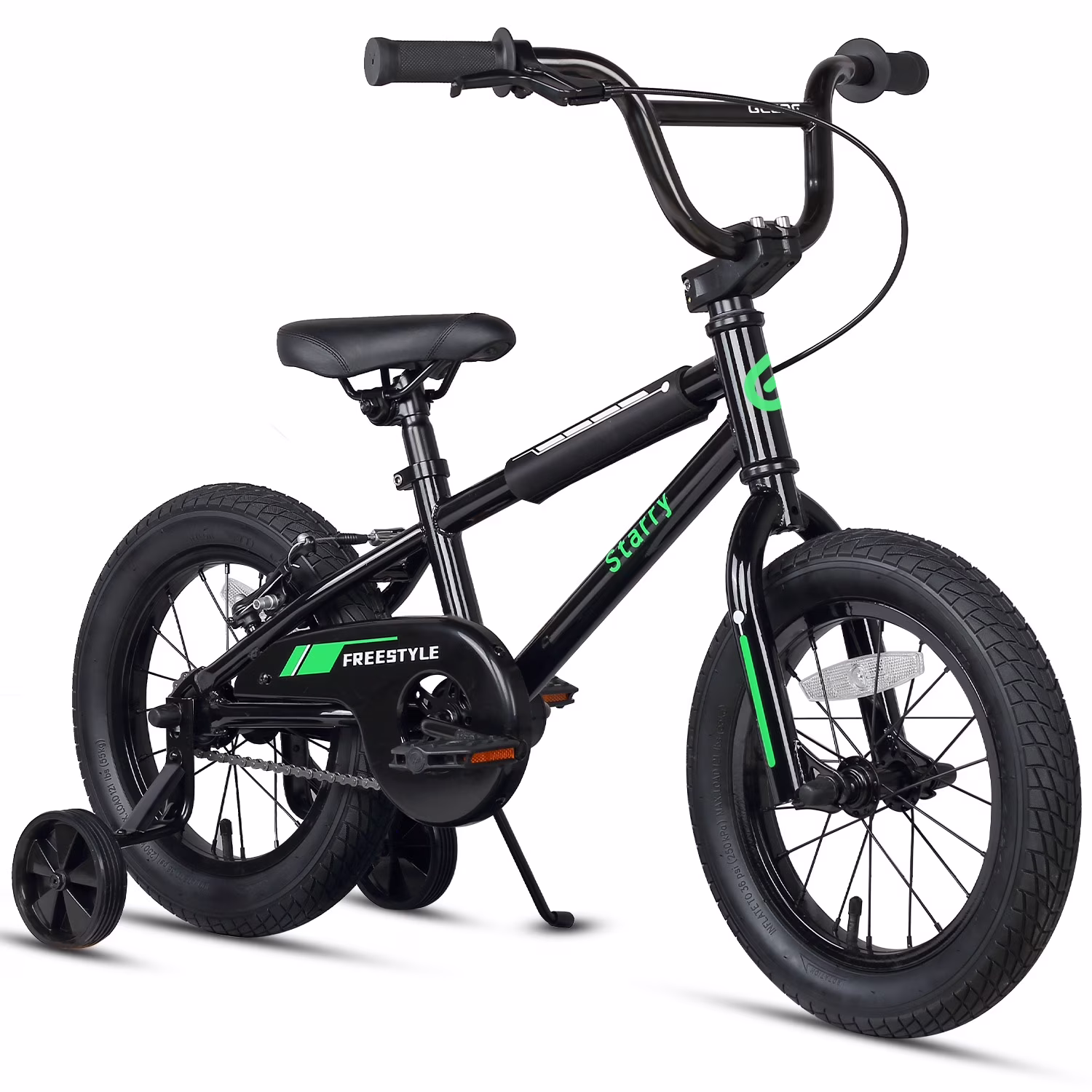 Glerc 14 Inch Little Kids Bike BMX Style Bicycle with Training Wheels Coaster Brake for 3 4 5 Years Old Boys Girls, Blue - Image 9
