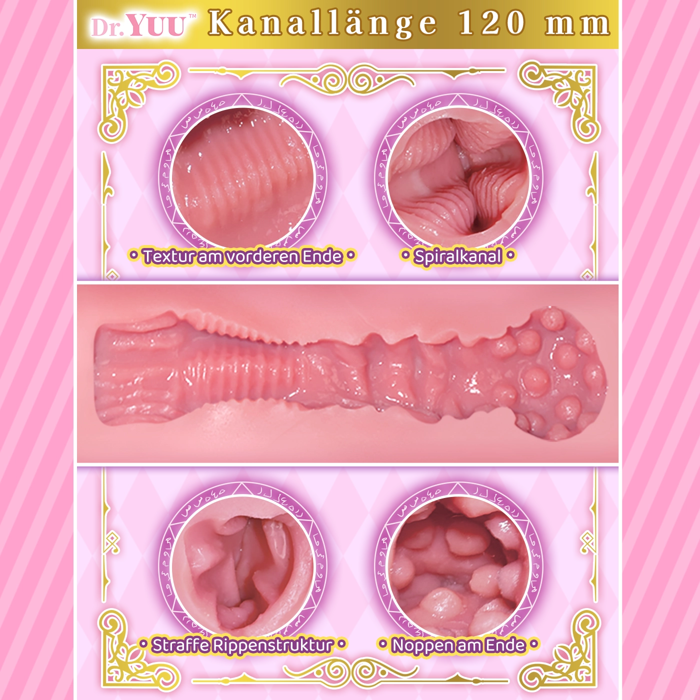 Dr.YUU Po-Masturbator mit 265 x 210 x 170 mm Größe