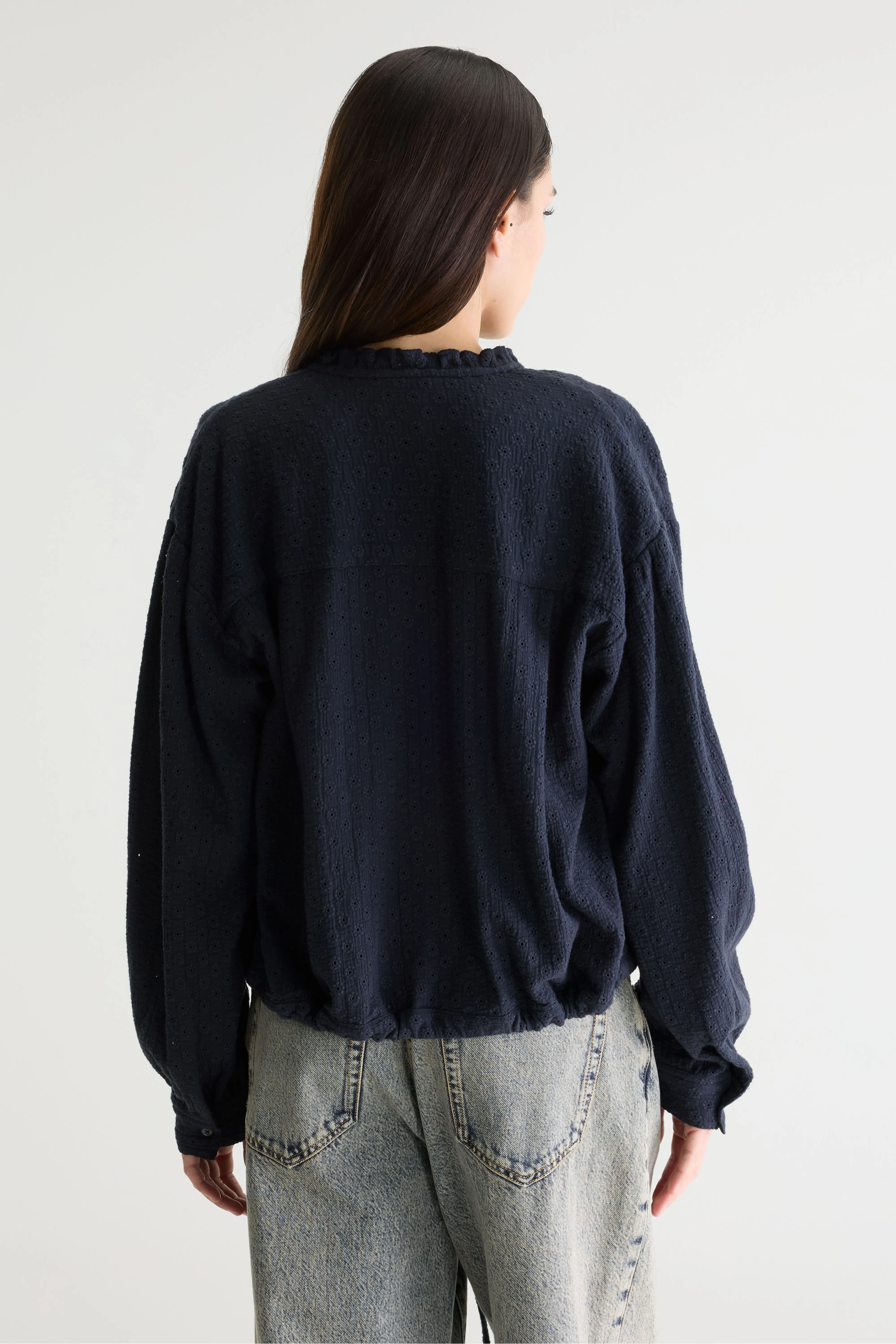 Bellerose Chelsy embroidered blouse (261 / W / NAVY)