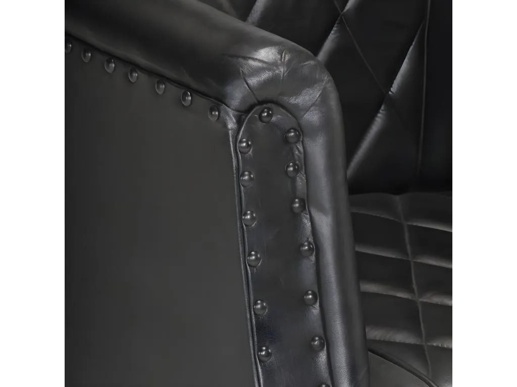 Sillón negro Piel auténtica de cabra