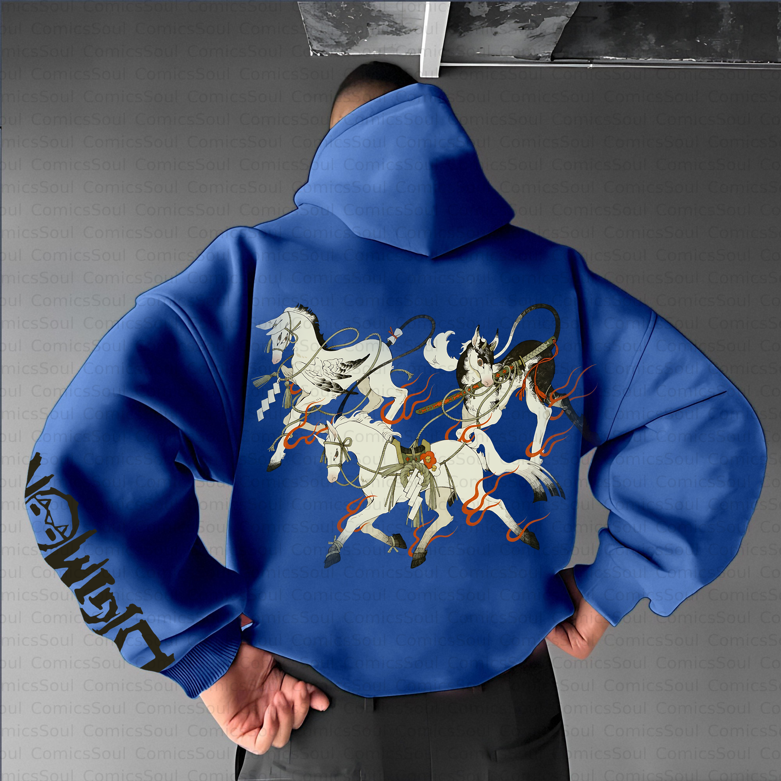 Unisex Anime Inspired Vintage Plush Hoodie