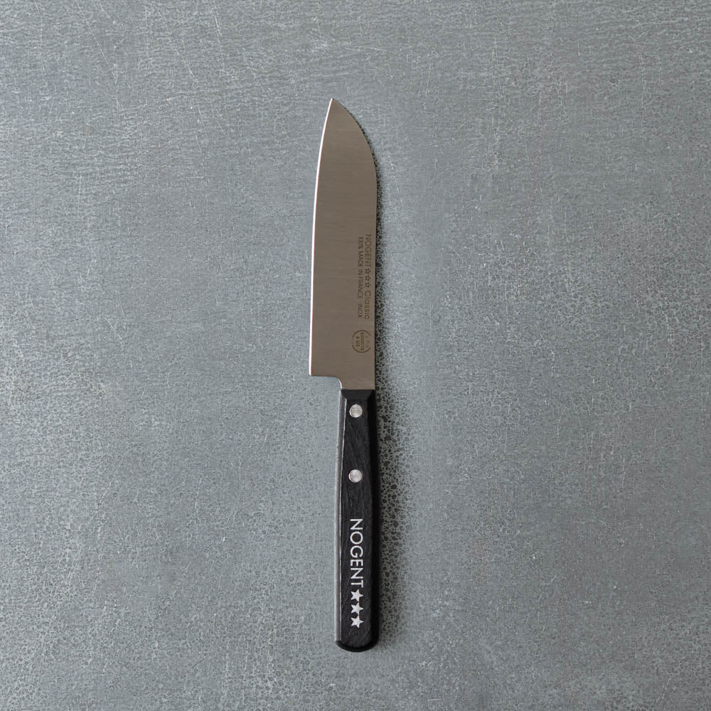 Couteau Santoku - Lame lisse - Noir