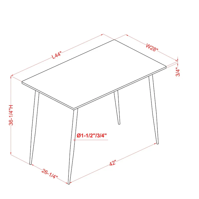 Cairo 5-Piece Counter Height Dining Table Set in Industrial Metal by Furniture of America