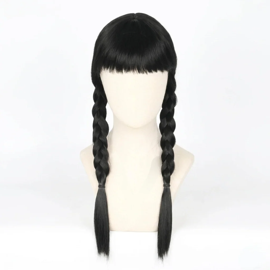Halloween Costume Wig Braided Hair Dress Up Accessory