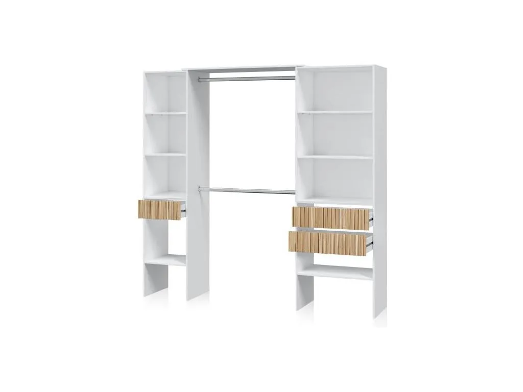 Armario vestidor Decoencanto Blanco Decoencanto (Blanco Mate) - Natur