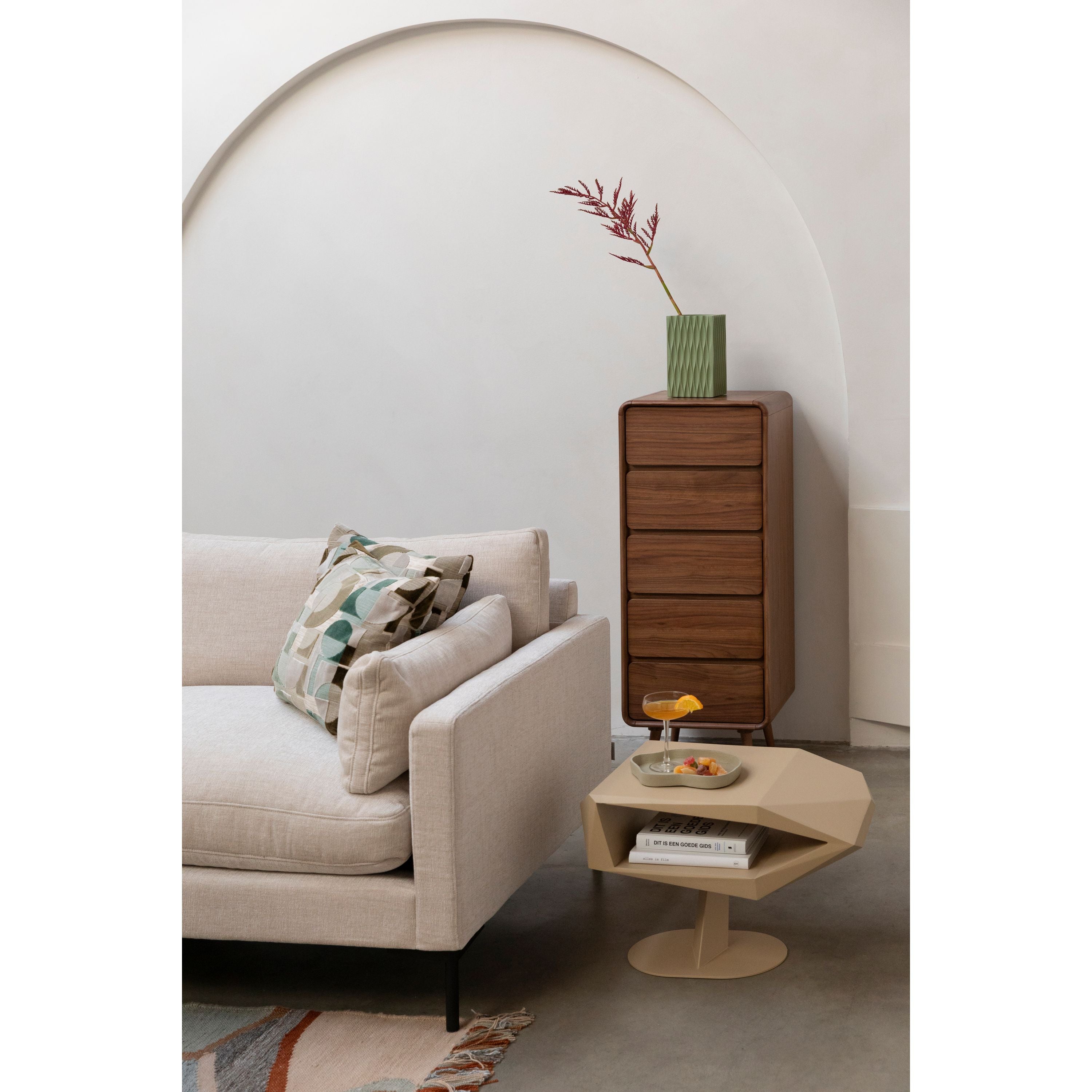 Zuiver North Bijzettafel Blauw