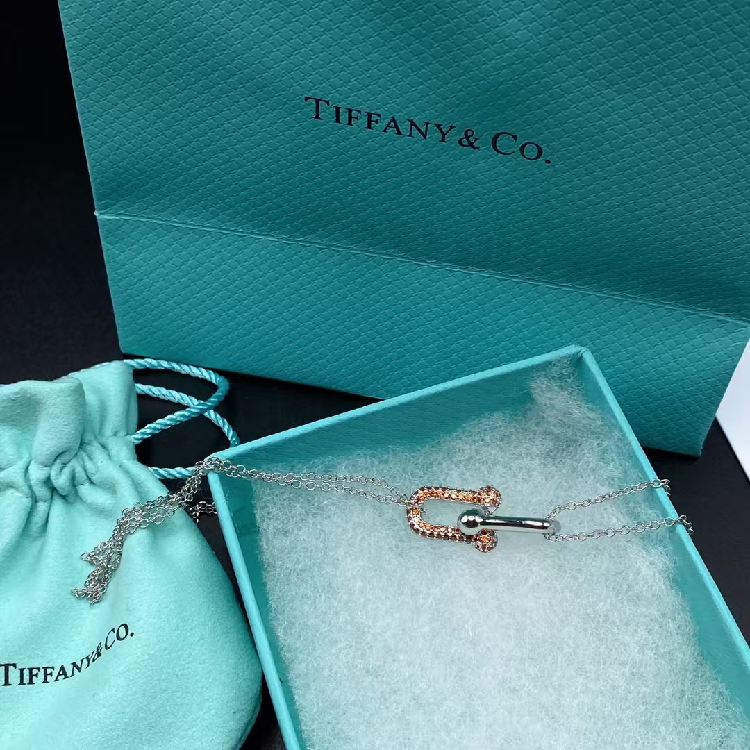 Tiffany Large Double Link Pendant Necklace - Original Replica Club