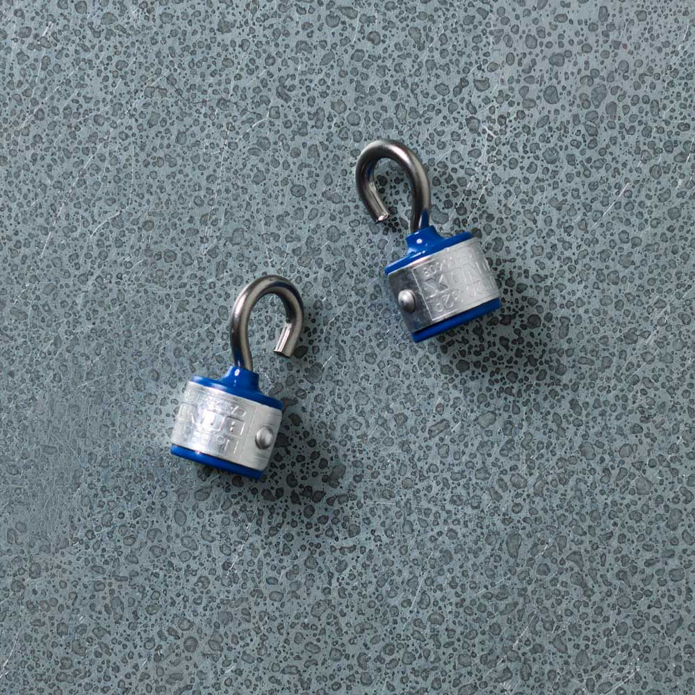 Lot de 2 crochets magnetiques - Bleu