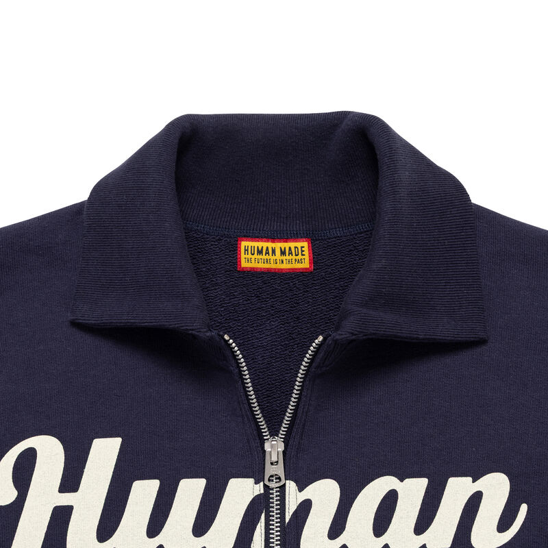 HUMAN MADE HALF-ZIP SWEATSHIRT