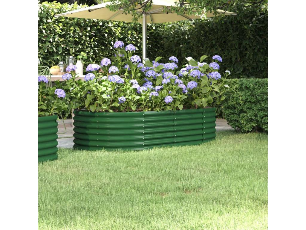 Decoratodo acero recubrimiento polvo verde 152x80x36 cm