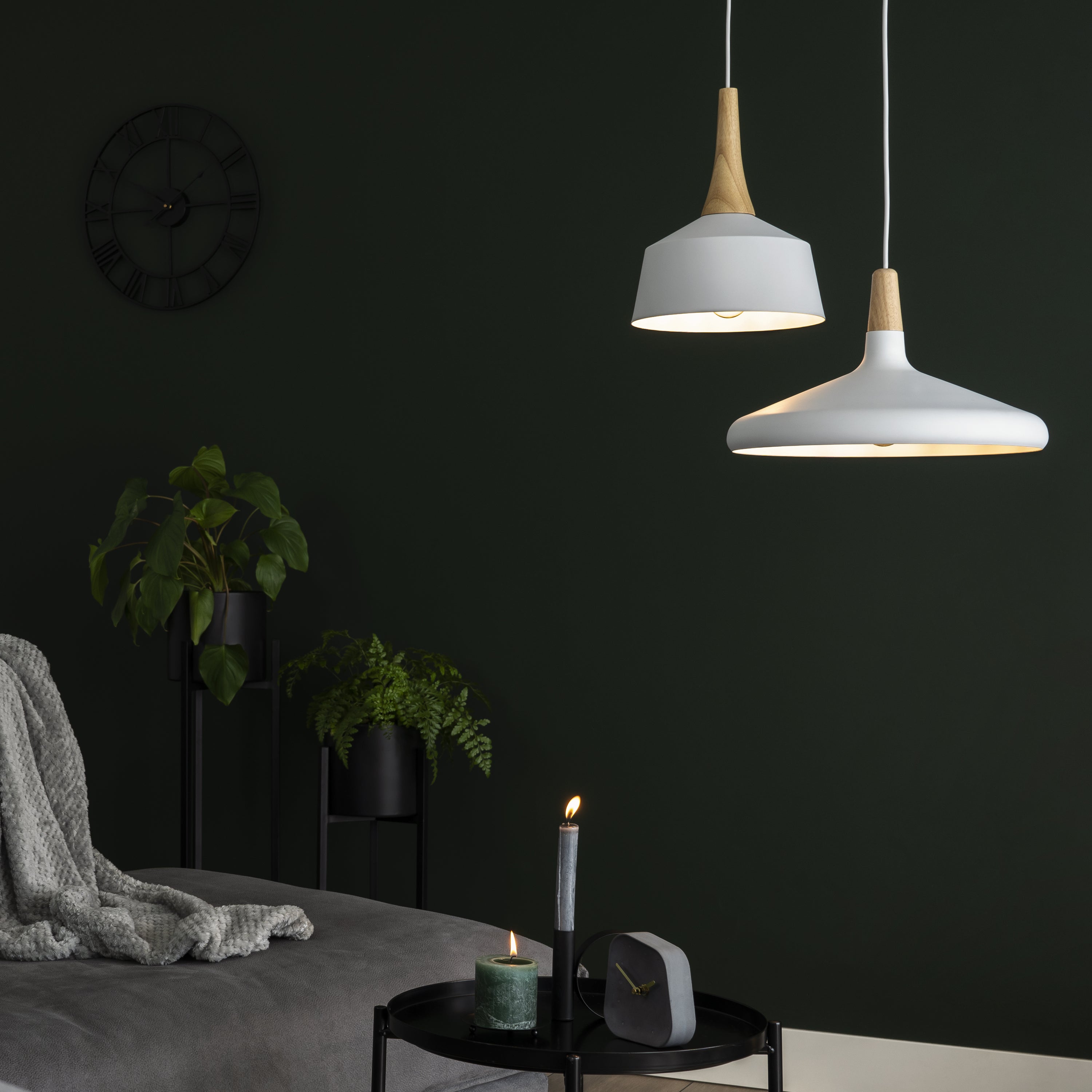 QUVIO Hanglamp rond wit - QUV5132L-WHITE