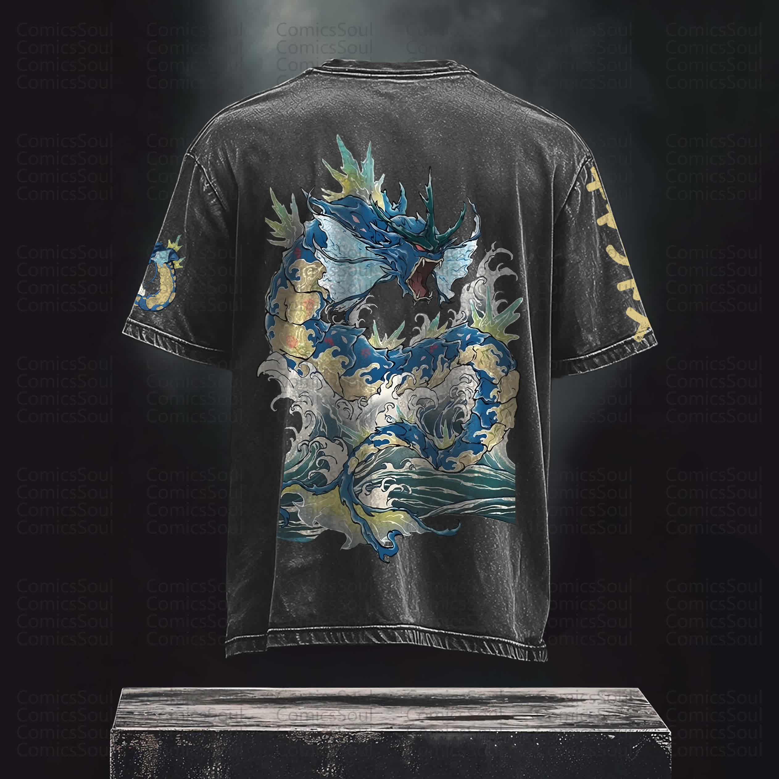 Unisex Anime Inspired Vintage Washed T-Shirt丨Comicssoul