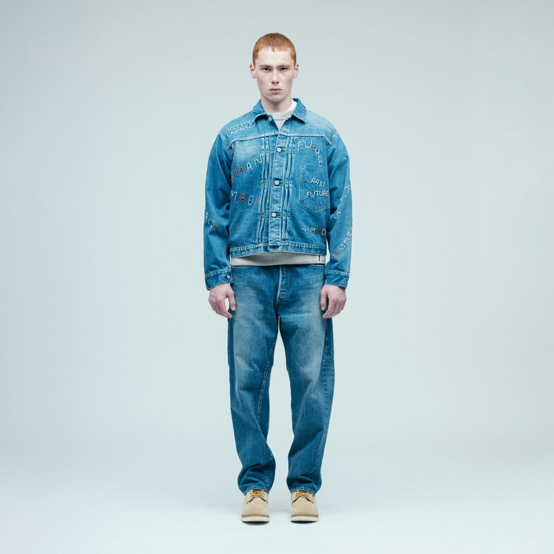 HUMAN MADE EMBROIDERED DENIM WORK JACKET