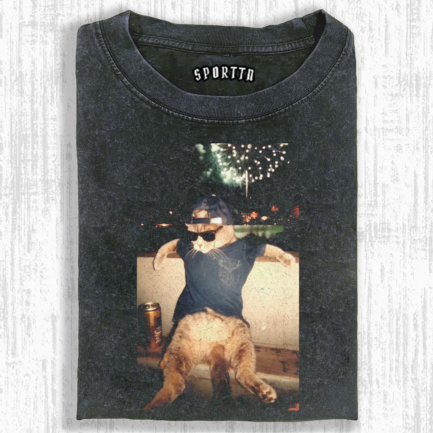 THE DRUNK COOL CAT T-SHIRT