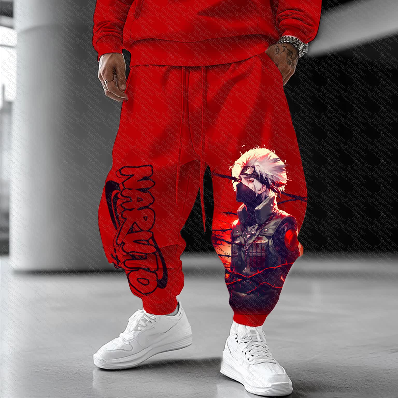Unisex   Casual Anime Streetwear Pants