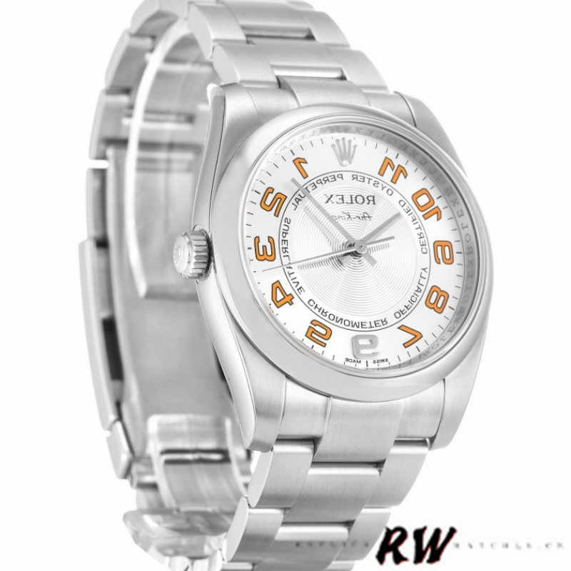 Rolex Oyster Perpetual Air-King 114200 Concentric Silver Dial 34mm Unisex Replica watch