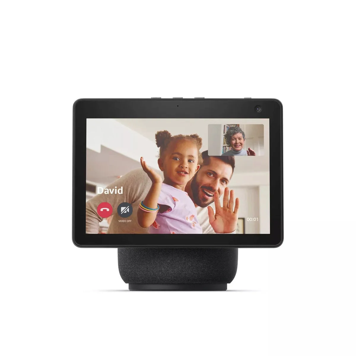 Amazon Echo Show 10 3rd Gen HD Smart Display With Alexa, 10.1in Screen, 13MP Camera, Charcoal - Image 2 Amazon Echo Show 10 3rd Gen HD Smart Display With Alexa, 10.1in Screen, 13MP Camera, Charcoal - Image 2