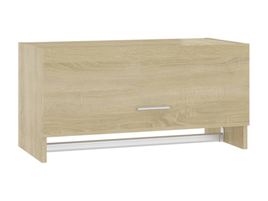 Armario de madera contrachapada color roble Homelyvo 70x32 - 5x35cm Marrón