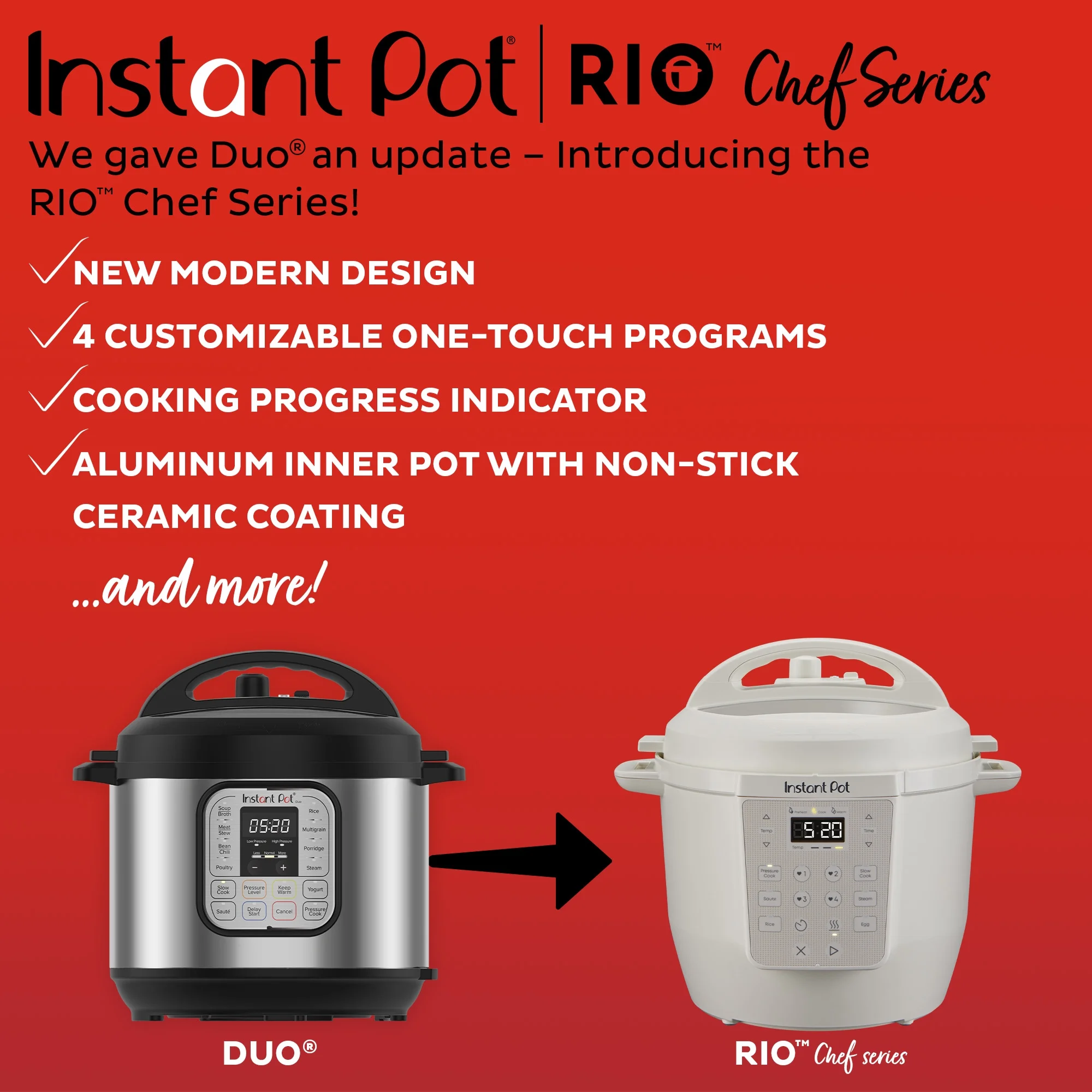 Instant Pot 6Qt RIO Chef Series 7-in-1 Multi-Cooker, Pressure Cooker, Slow Cook, & More, Black - Image 21